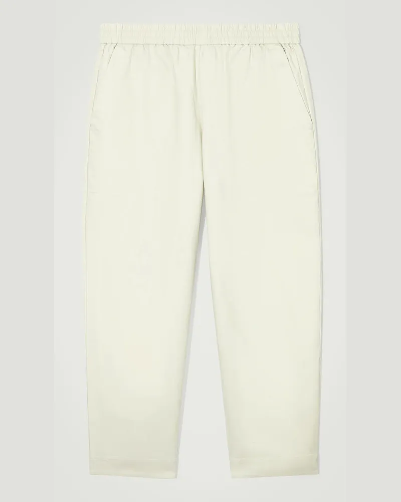COS Hose Aus Twill Mit Elastischem Bund Beige