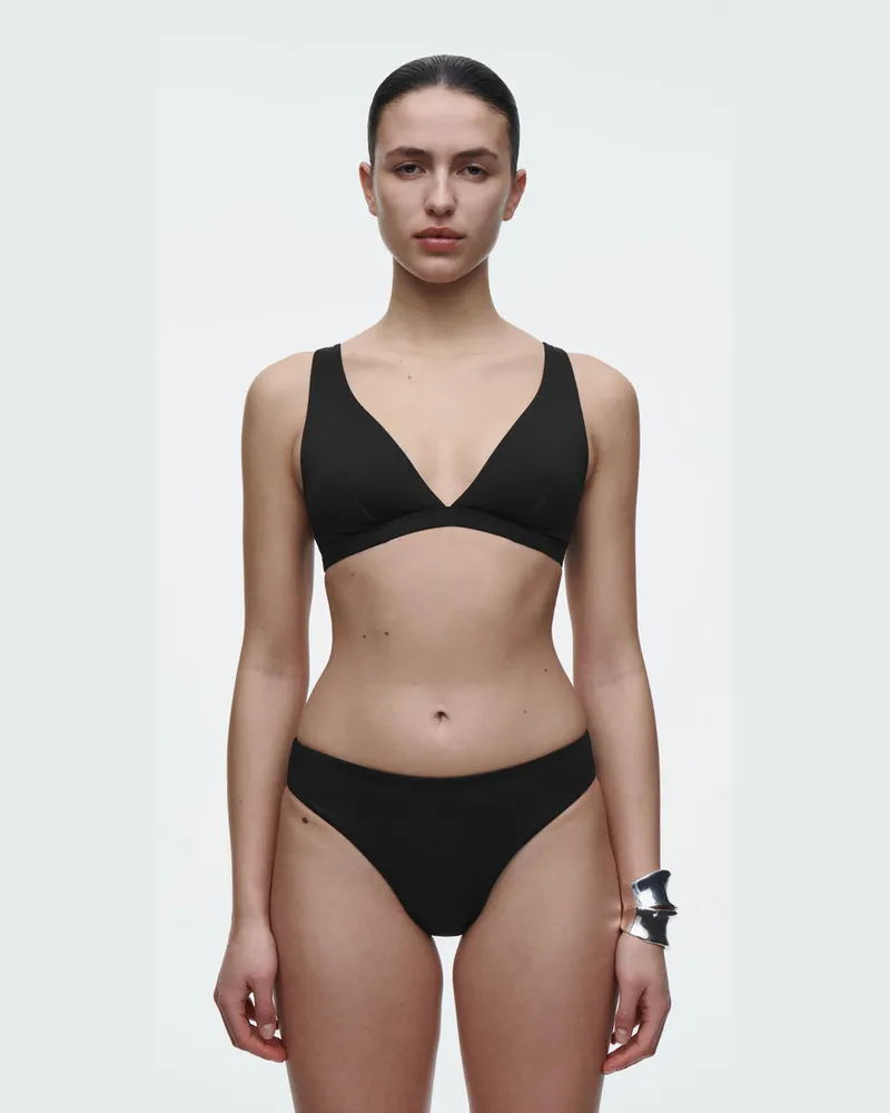 COS High Apex Bikinioberteil Schwarz