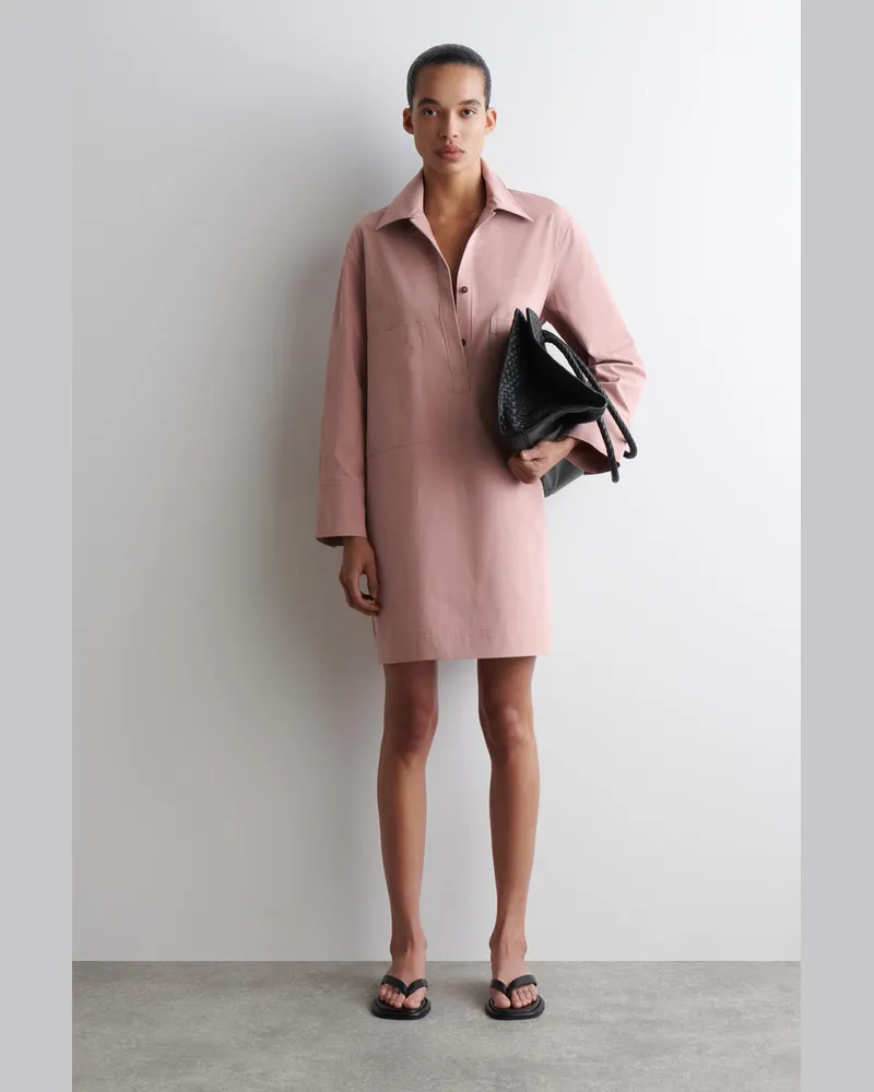 COS Utility-Hemdkleid In Minilänge Rosa