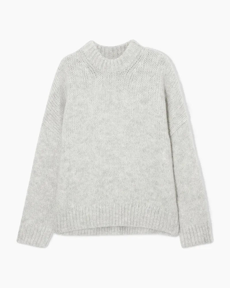 COS Pullover Aus Mohair-Mix Grau