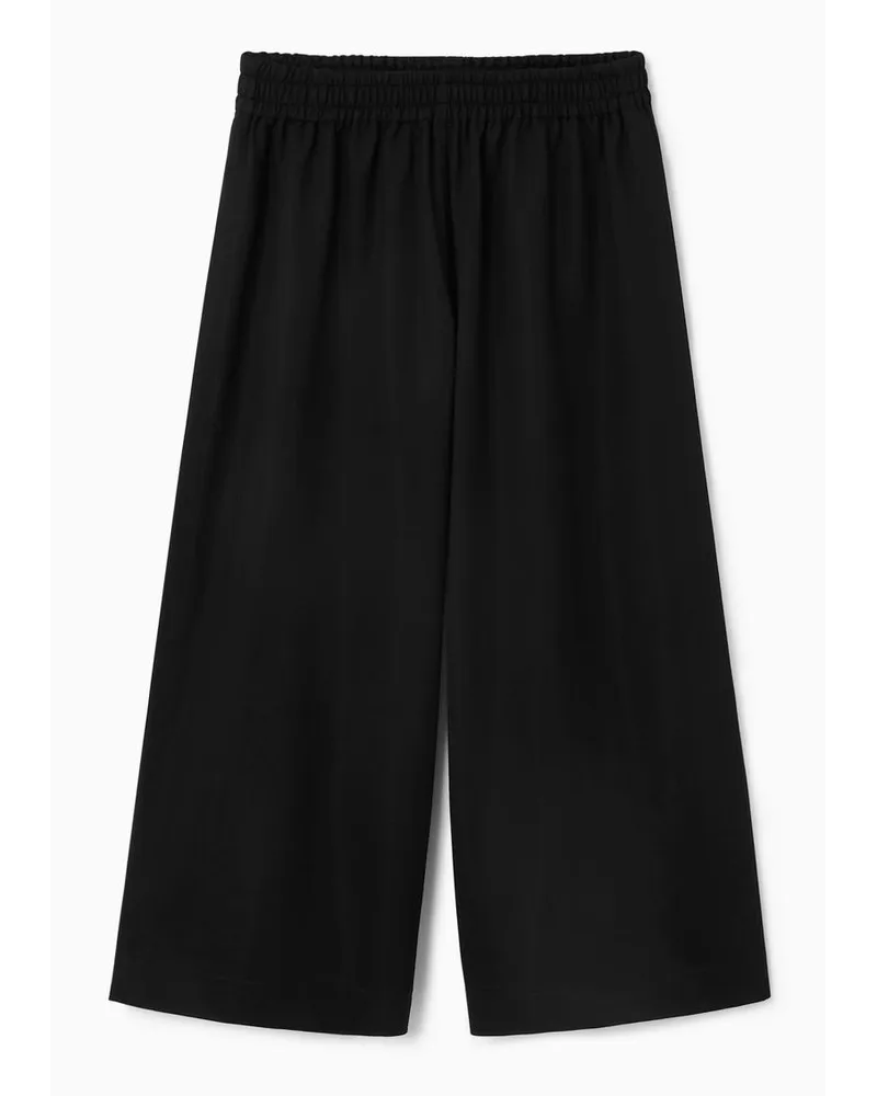 Cos Culottes Aus Jersey Mit Weitem Bein Schwarz