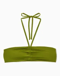 Cos Bandeau-Bikinioberteil Mit Neckholder Grün