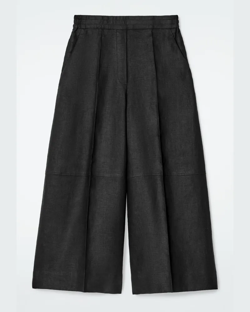 COS Culottes Aus Leinen Schwarz