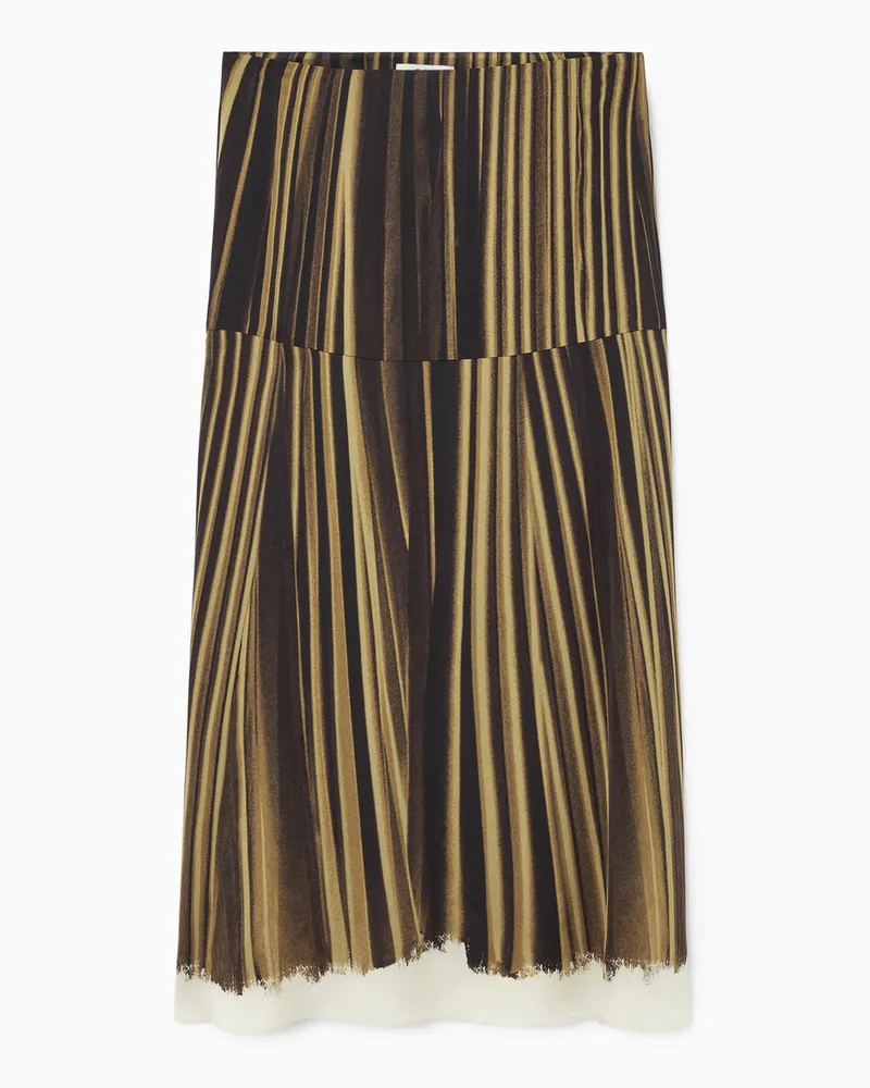 COS Midirock Mit Trompe-L'ail-Effekt Beige