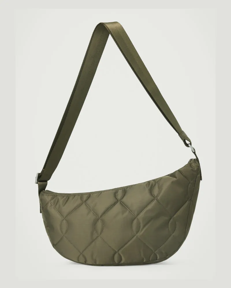 COS Gesteppte Umhängetasche - Nylon Grün