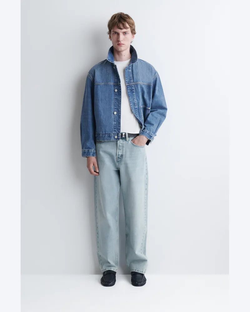 COS Rider Jeans Mit Geradem Bein Und Lockerer Passform Blau