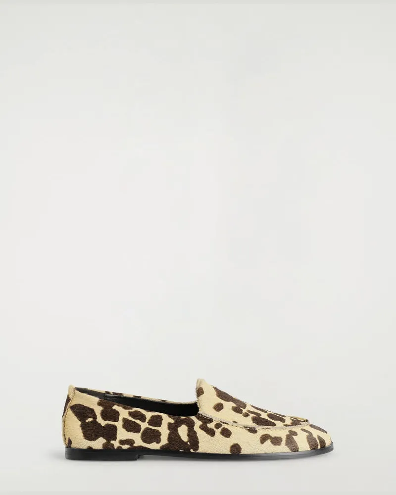 COS Loafers Aus Leder Mit Ponyhaar-Effekt Beige