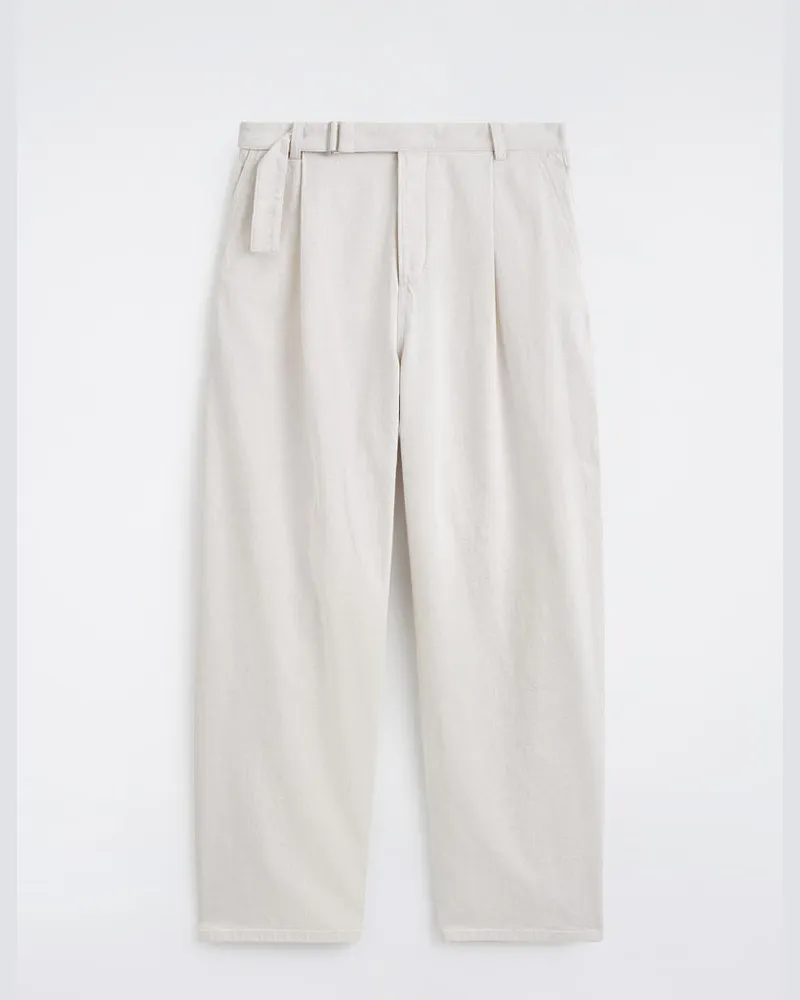 COS Lockere Hose Aus Denim Mit Barrel-Bein Und Gürtel Weiß