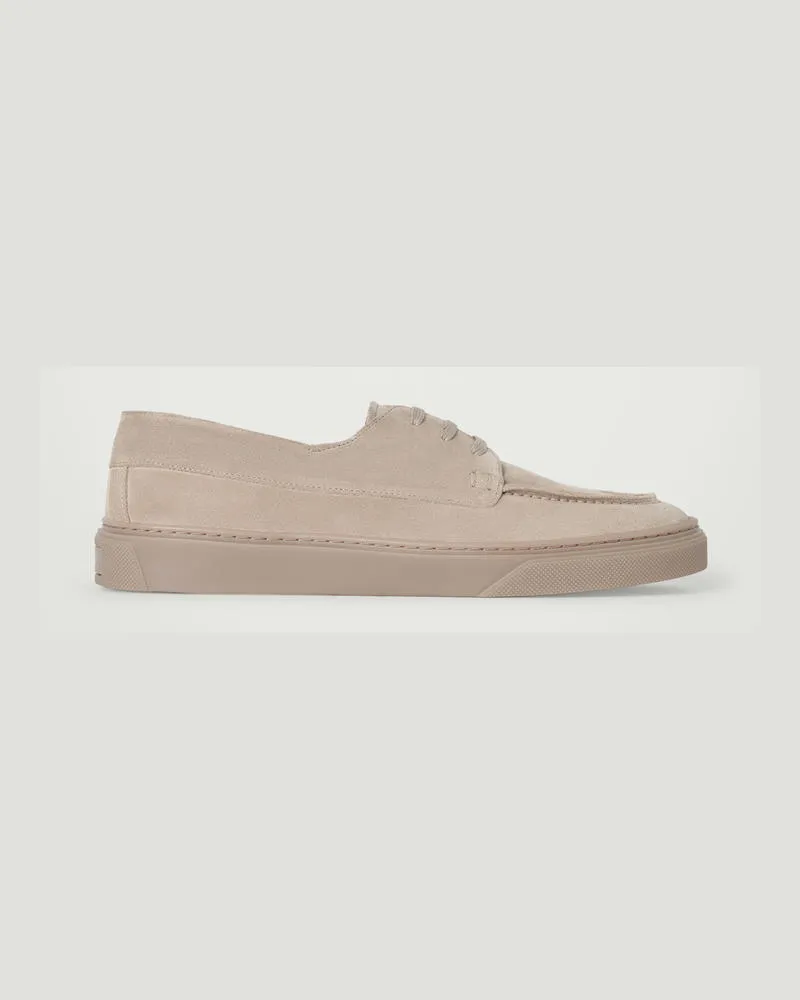 COS Bootsschuhe Aus Veloursleder Beige