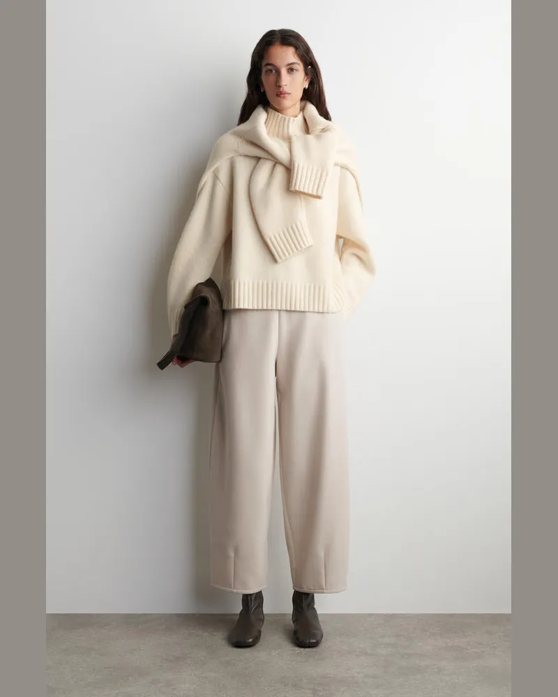 COS Hose Mit Barrel-Bein Beige