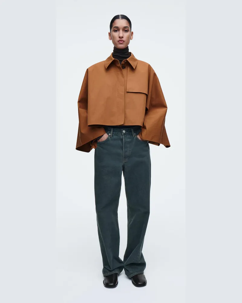 COS Verkürztes Trenchcoat-Cape Mit Oversized-Passform Braun