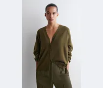 Strickjacke Aus Kaschmir Mit V-Ausschnitt