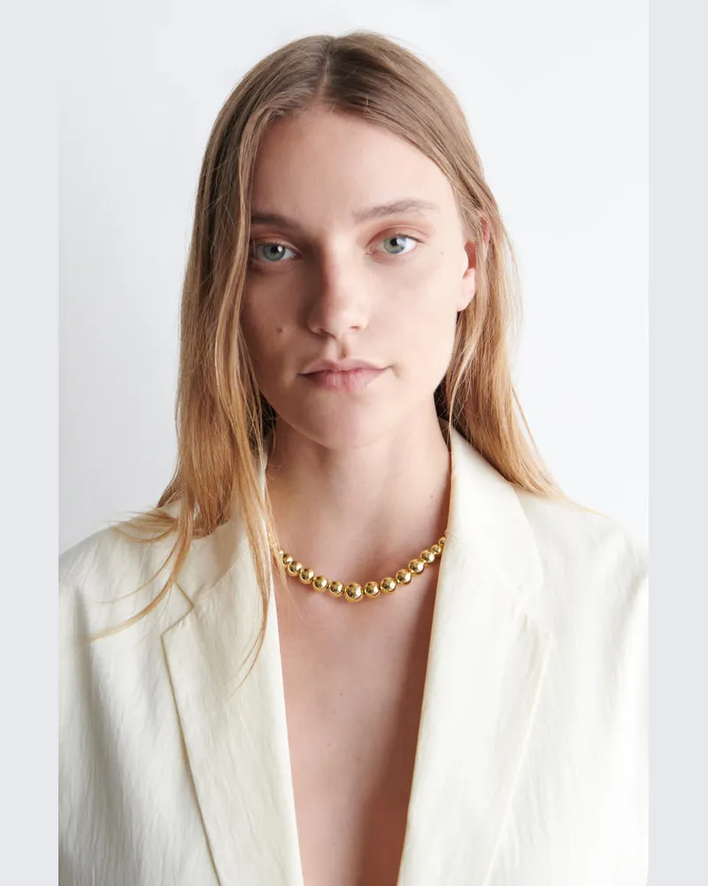 COS Kette Mit Zierperlen Goldfarben