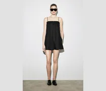 Playsuit Aus Leinen Mit Falten