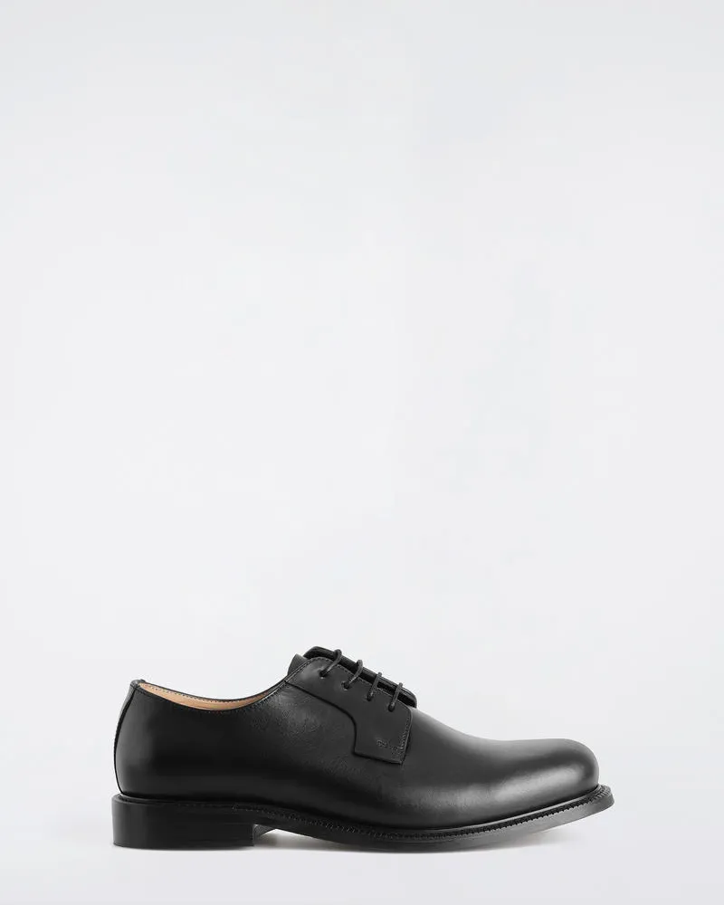COS Derby Schuhe Aus Leder Schwarz