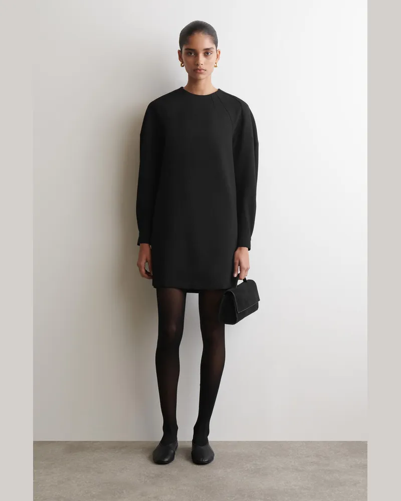 COS Elegantes Minikleid Mit Langen Ärmeln Schwarz