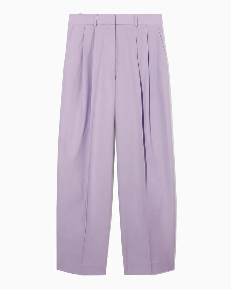COS Lockere Elegante Hose Mit Weitem Bein Lila