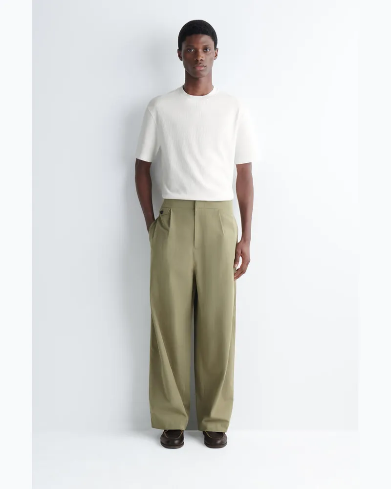 COS Lockere Hose Mit Weitem Bein Und Taschendetail Grün