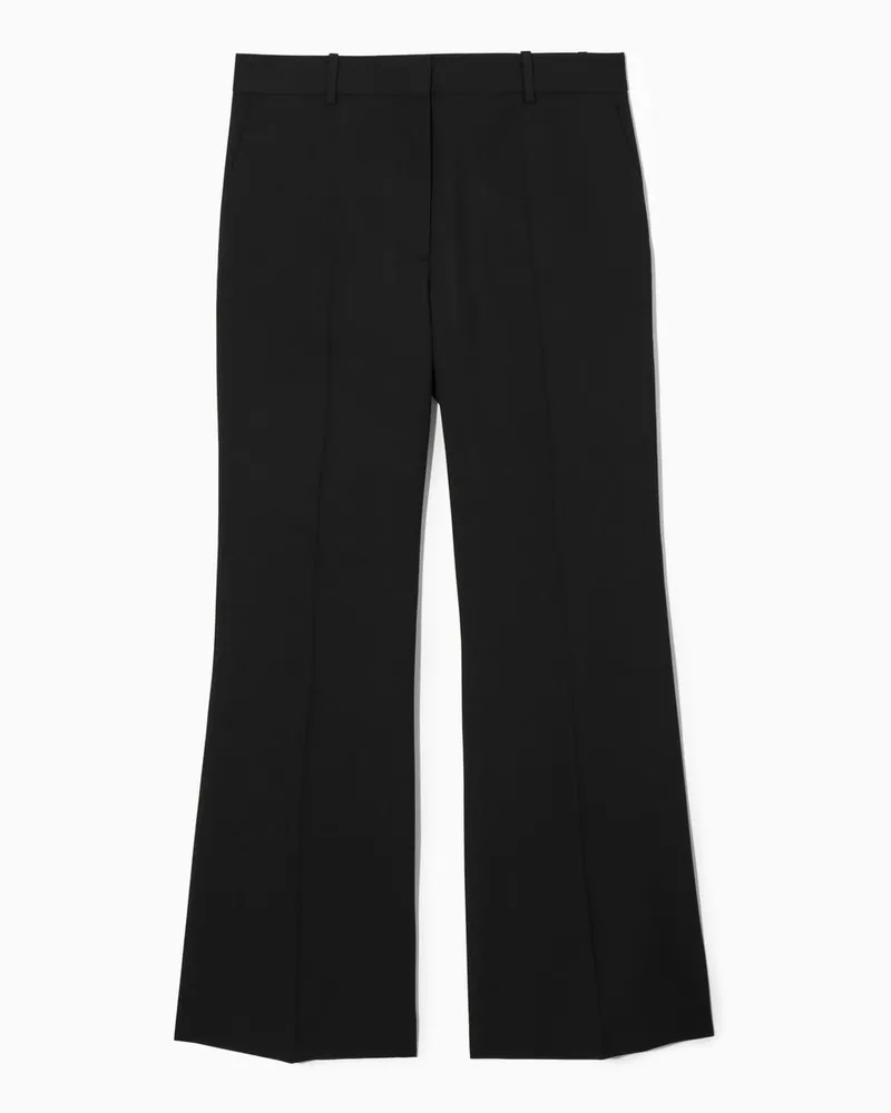 COS Wollhose Mit Ausgestelltem Bein Schwarz