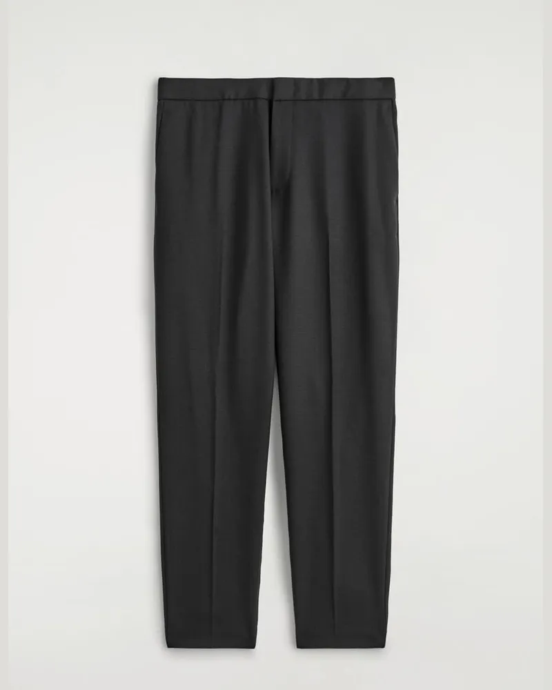 COS Schmale Hose Aus Wolle Schwarz