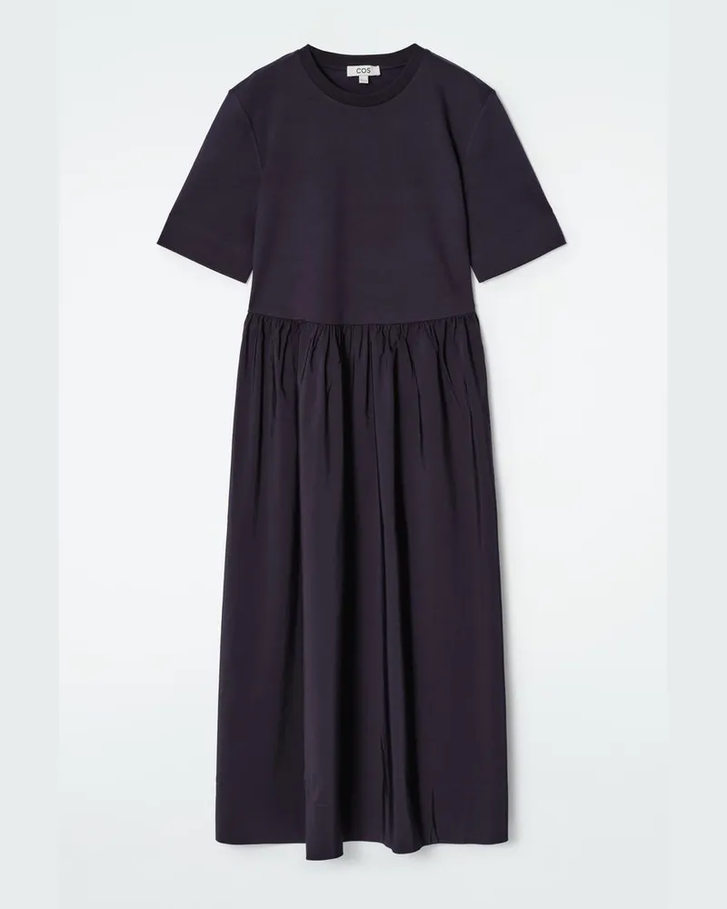 COS Midikleid Mit Kontrastpartien Blau