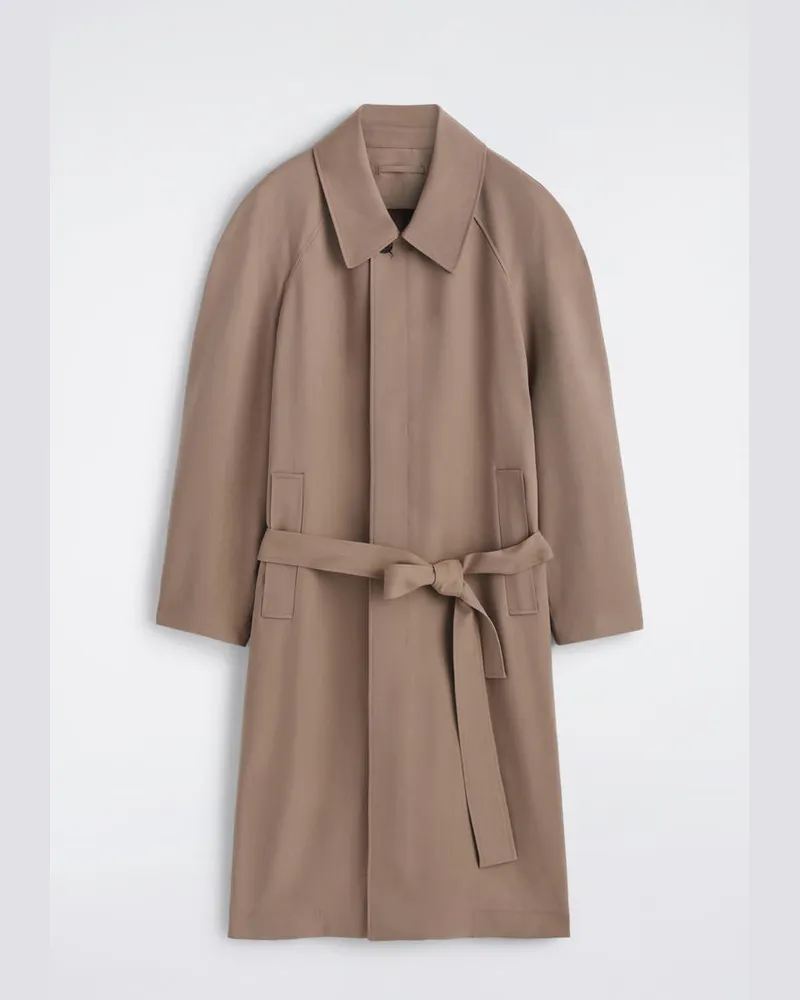 COS Kurzmantel Aus Twill Beige