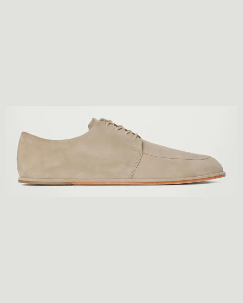 COS Derby Schuhe Aus Veloursleder Beige