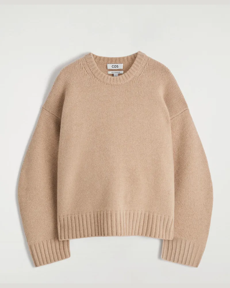 COS Grobstrickpullover Aus Kaschmir Beige