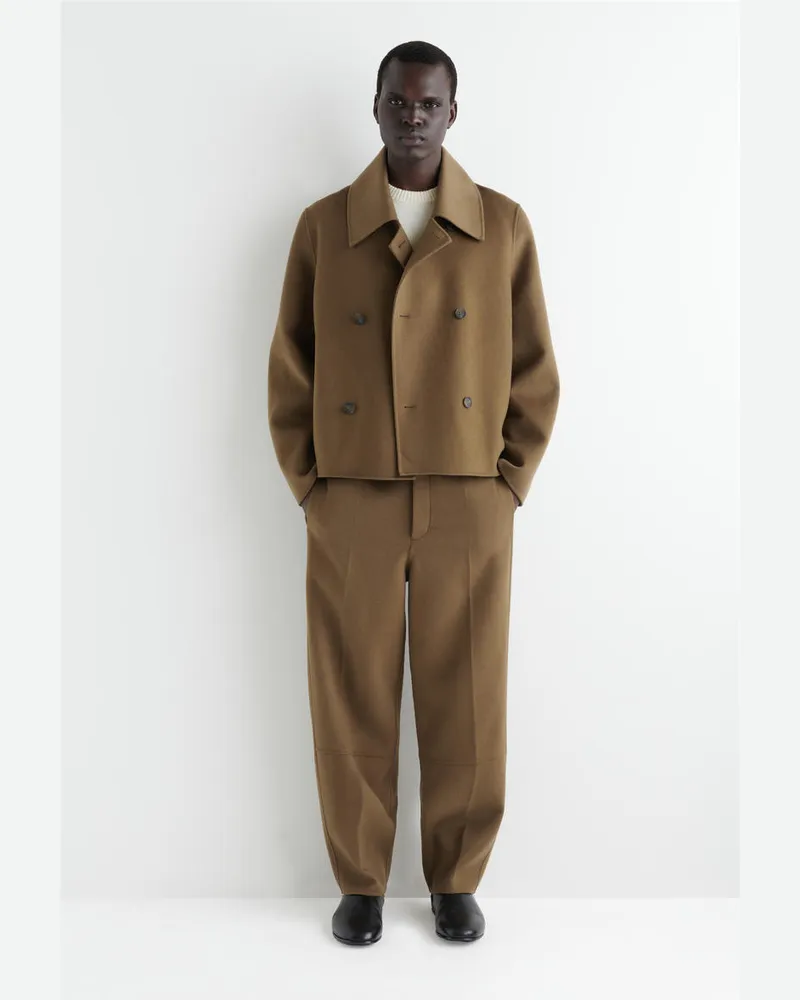 COS Cabanjacke Aus Doubleface-Wolle Braun