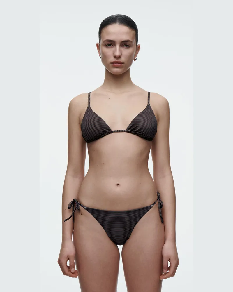 COS Triangel-Bikinioberteil Braun