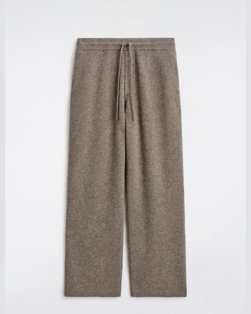 COS Gestrickte Jogginghose Aus Merinowoll-Yak-Mix Beige