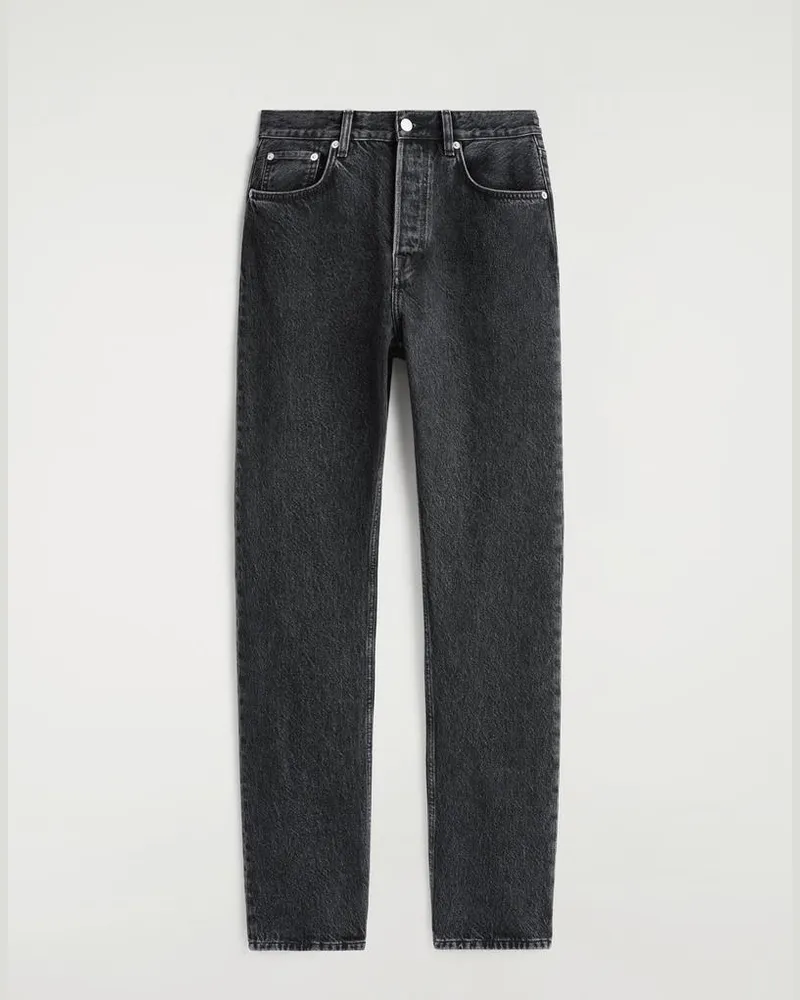 COS Pipeline Jeans Mit Schmalem Bein Schwarz
