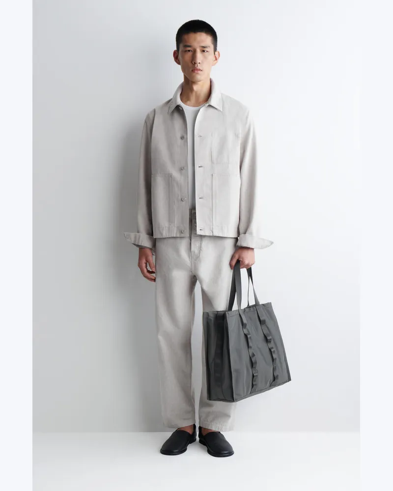 COS Transit Tote Bag - Nylon Grau