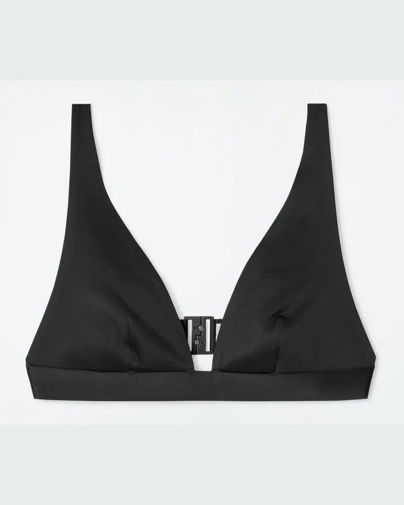 COS Bikinioberteil Aus Scuba Schwarz