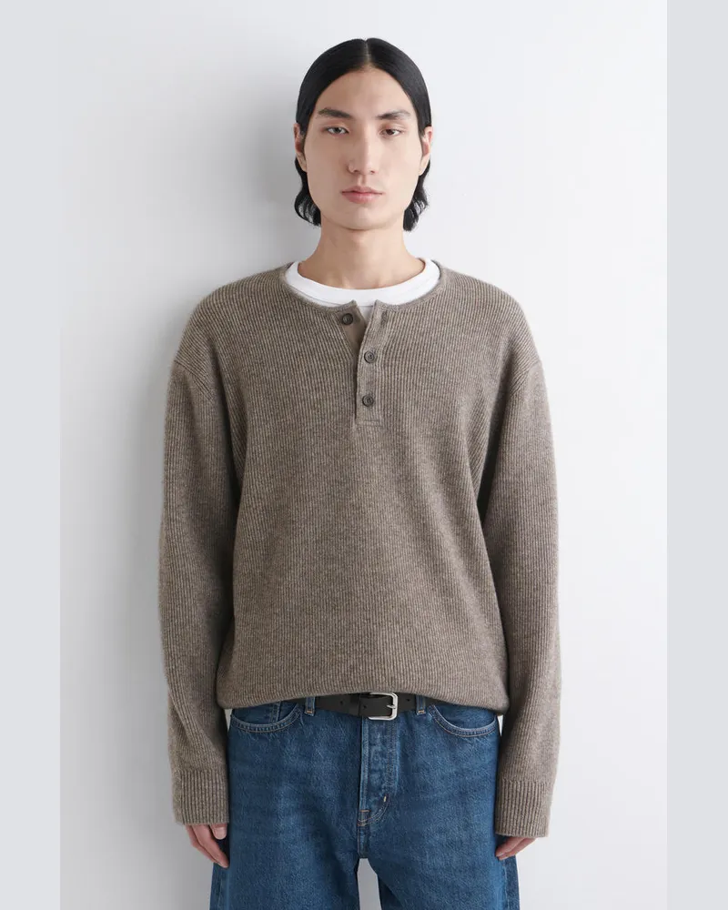 COS Strickoberteil Aus Merinowoll-Yak-Mix Beige