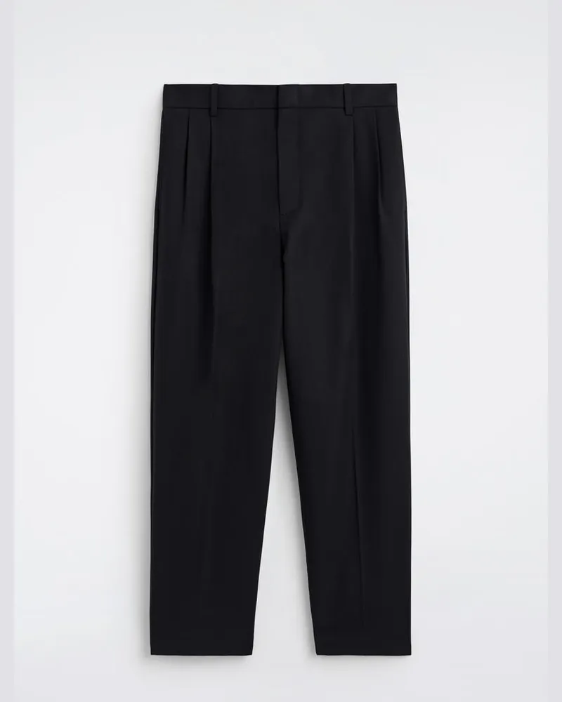 COS Lockere Hose Mit Geradem Bein Und Falten Schwarz