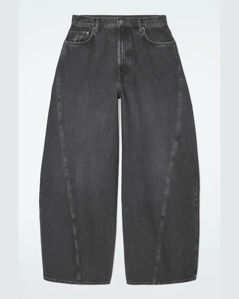 COS Twist Jeans Mit Barrel-Bein Schwarz