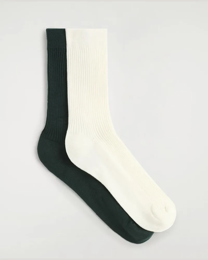 COS 2Er-Pack Gerippte Socken Grün