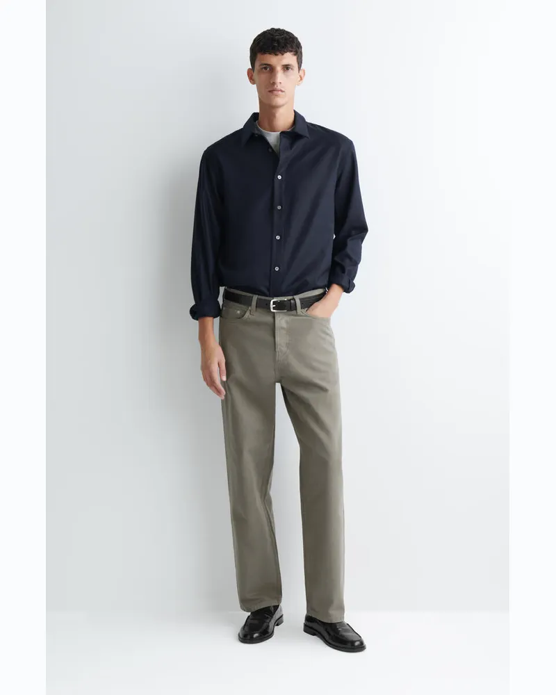 COS Rider Jeans Mit Geradem Bein Und Lockerer Passform Beige