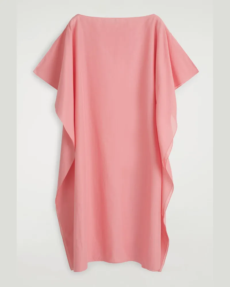 COS Drapierter Kaftan Aus Baumwolle Rosa