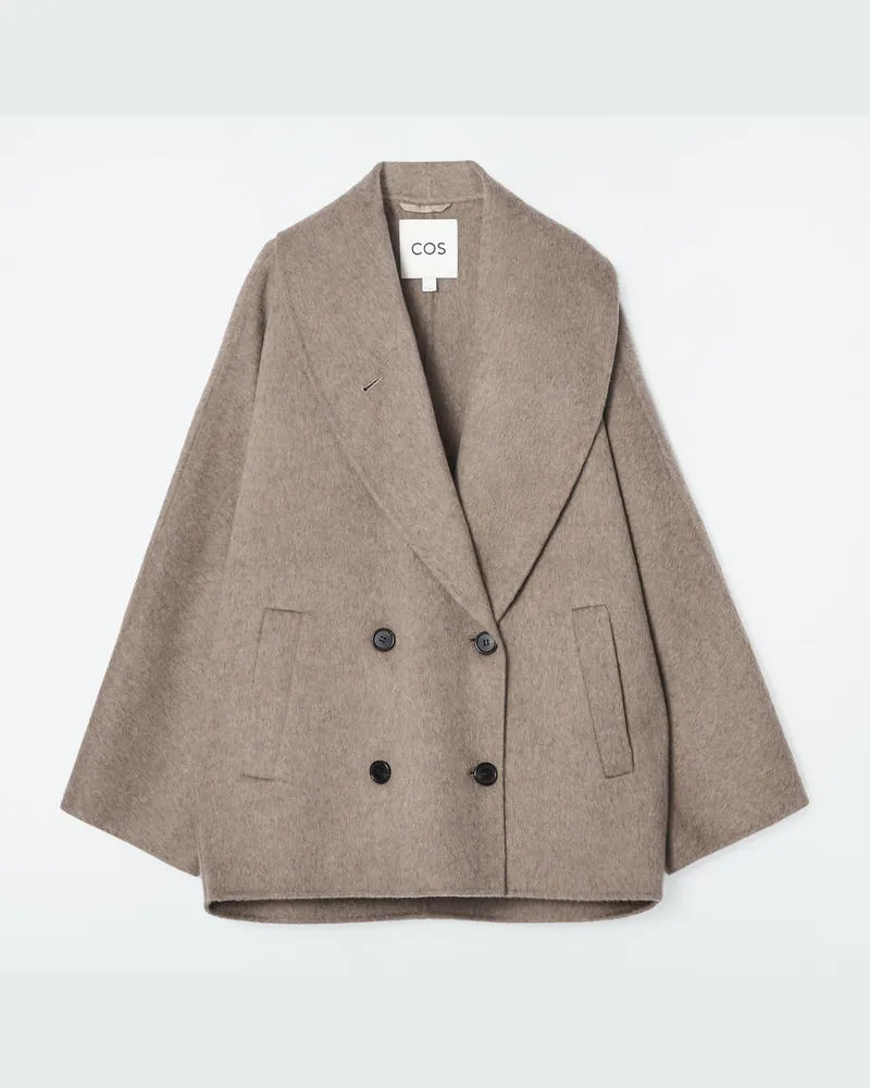 COS Cabanjacke Aus Doubleface-Wolle Beige