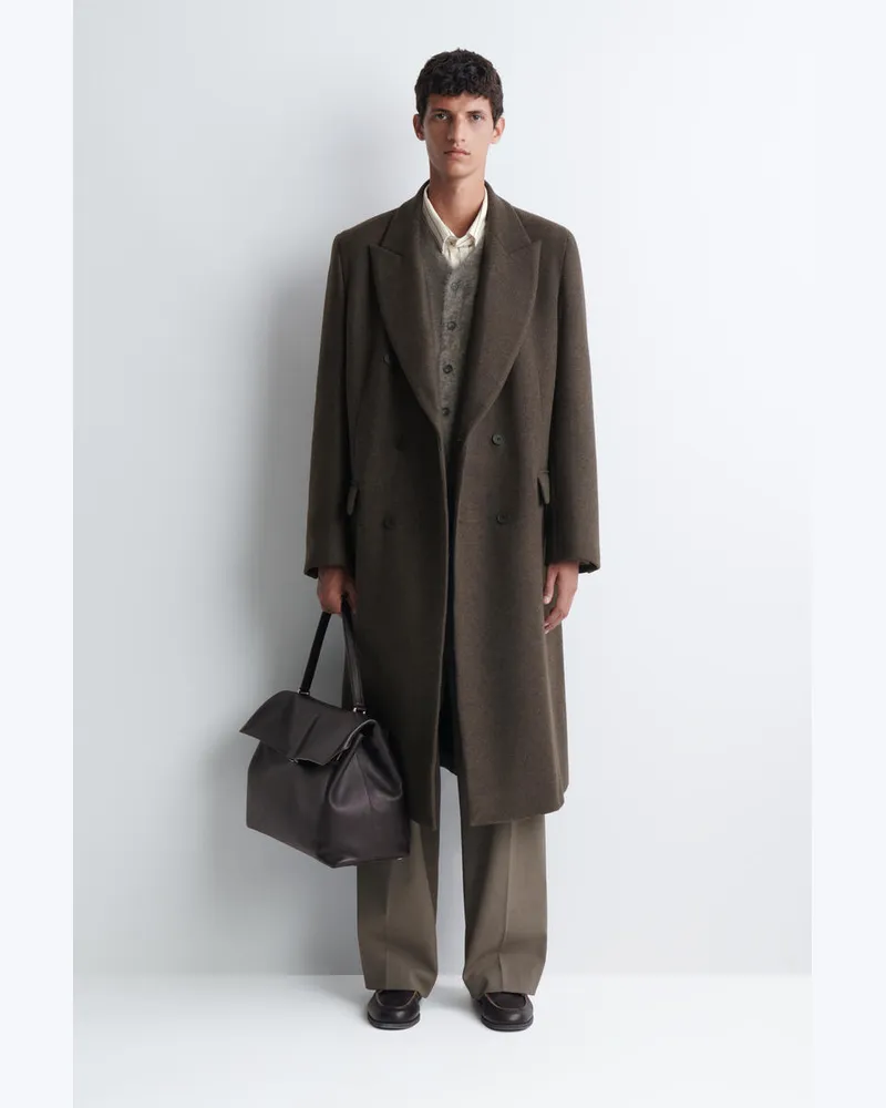 COS Trullo Oversized-Tasche Mit Umschlag - Leder Braun