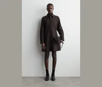 Langärmliges Hemdkleid In Minilänge