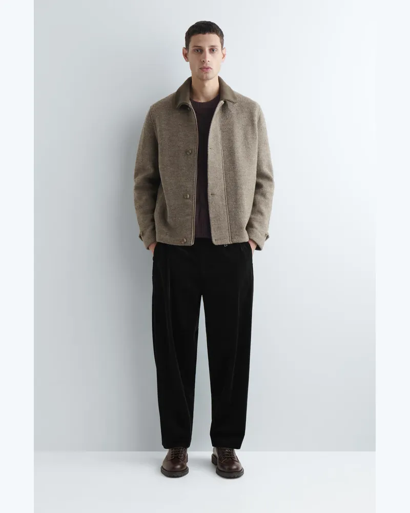 COS Grobe Derbys Aus Leder Braun