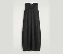 Maxikleid Aus Leinen Mit Elastischem Saum