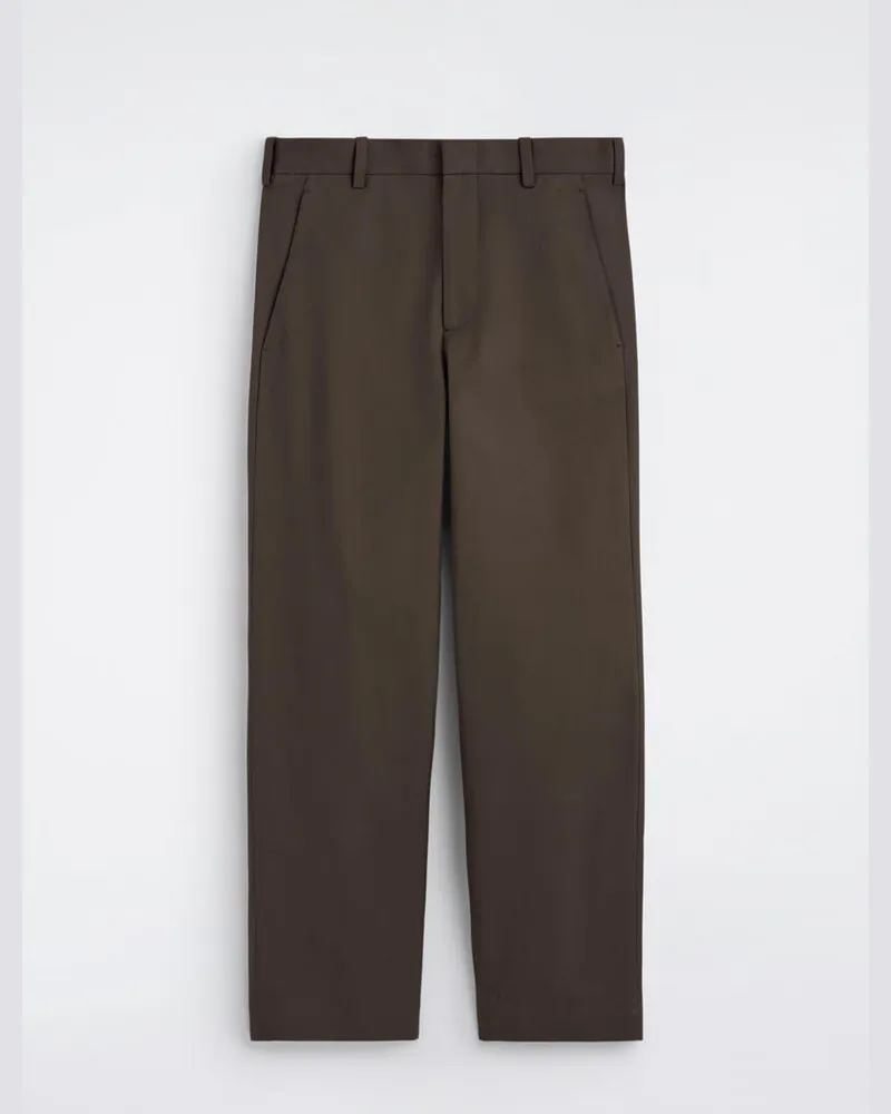 COS Chinohose Aus Baumwolle Mit Weitem Bein Braun