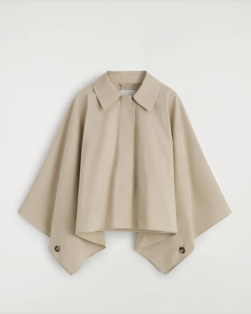 COS Verkürztes Cape Im Trenchcoat-Stil Beige