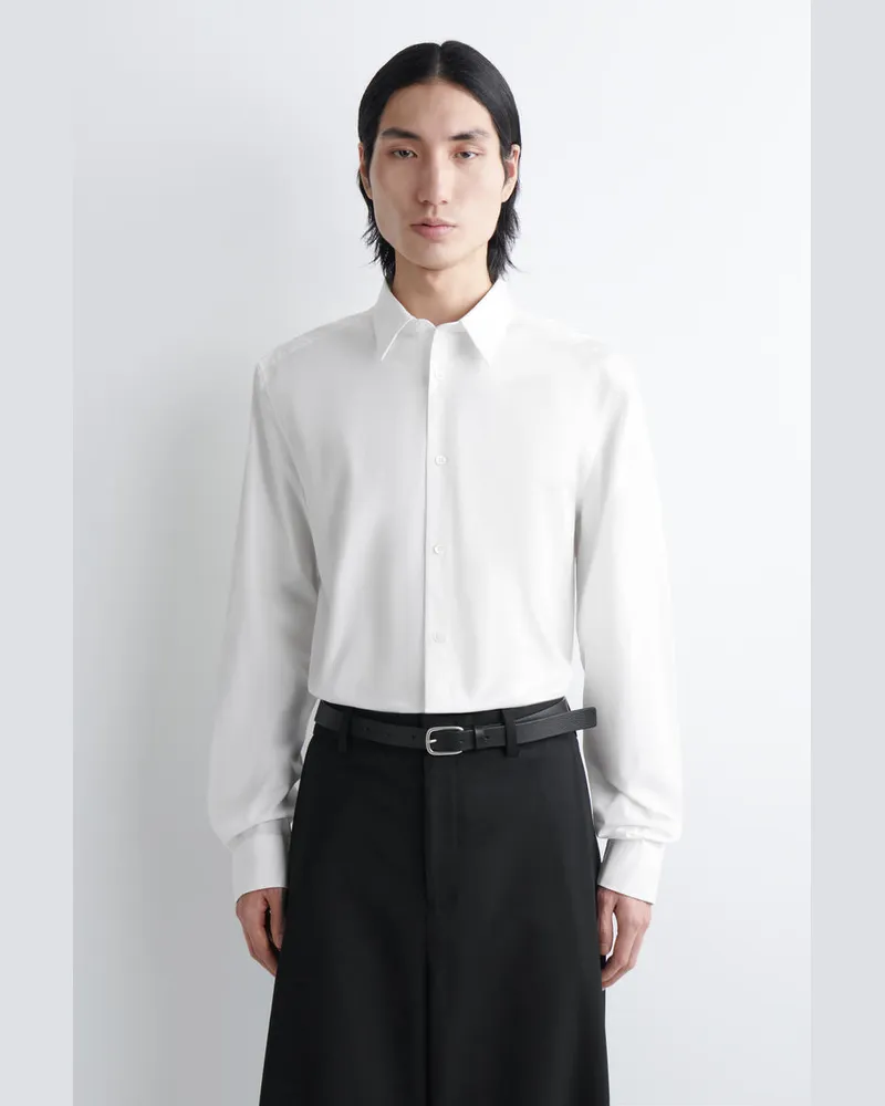 COS Klassisches Baumwollhemd Weiß