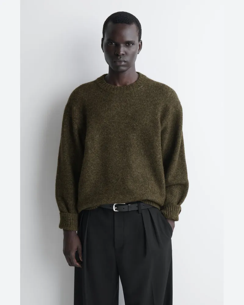COS Oversized-Pullover Aus Alpaka-Mix Braun