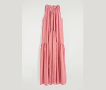 Neckholder-Maxikleid Mit Raffungen